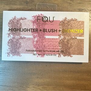 FOR YOU BY BFY COSMETICS 6 Pan Highlighter/blush/ Bronzers With Rose Hip Oil NEW